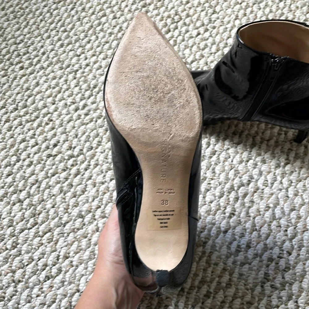 Nordstrom Signature Patent Leather Ankle Boots - Picture 3 of 3